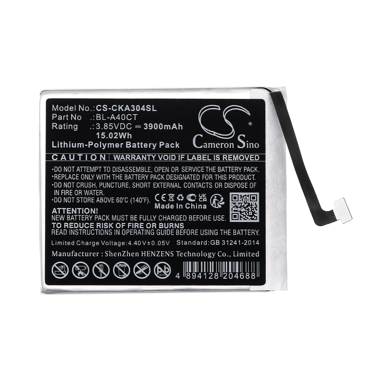 Batteri for SmartPhone, Mobil for Cricket SN304AE, Innovate E 5G