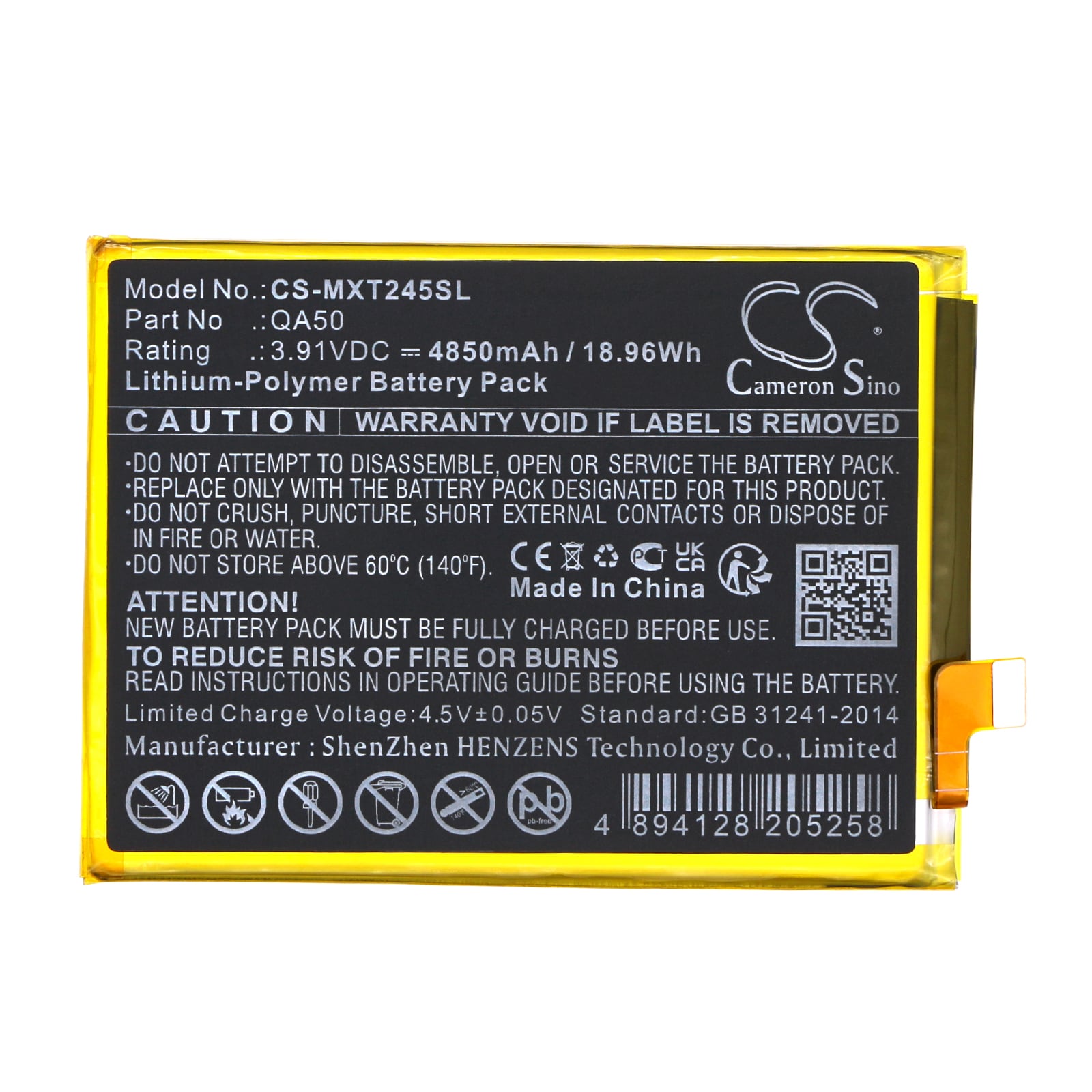Batteri for SmartPhone, Mobil for Motorola XT2425-1, Moto G24 Power 4G, XT2425-2 og andre.