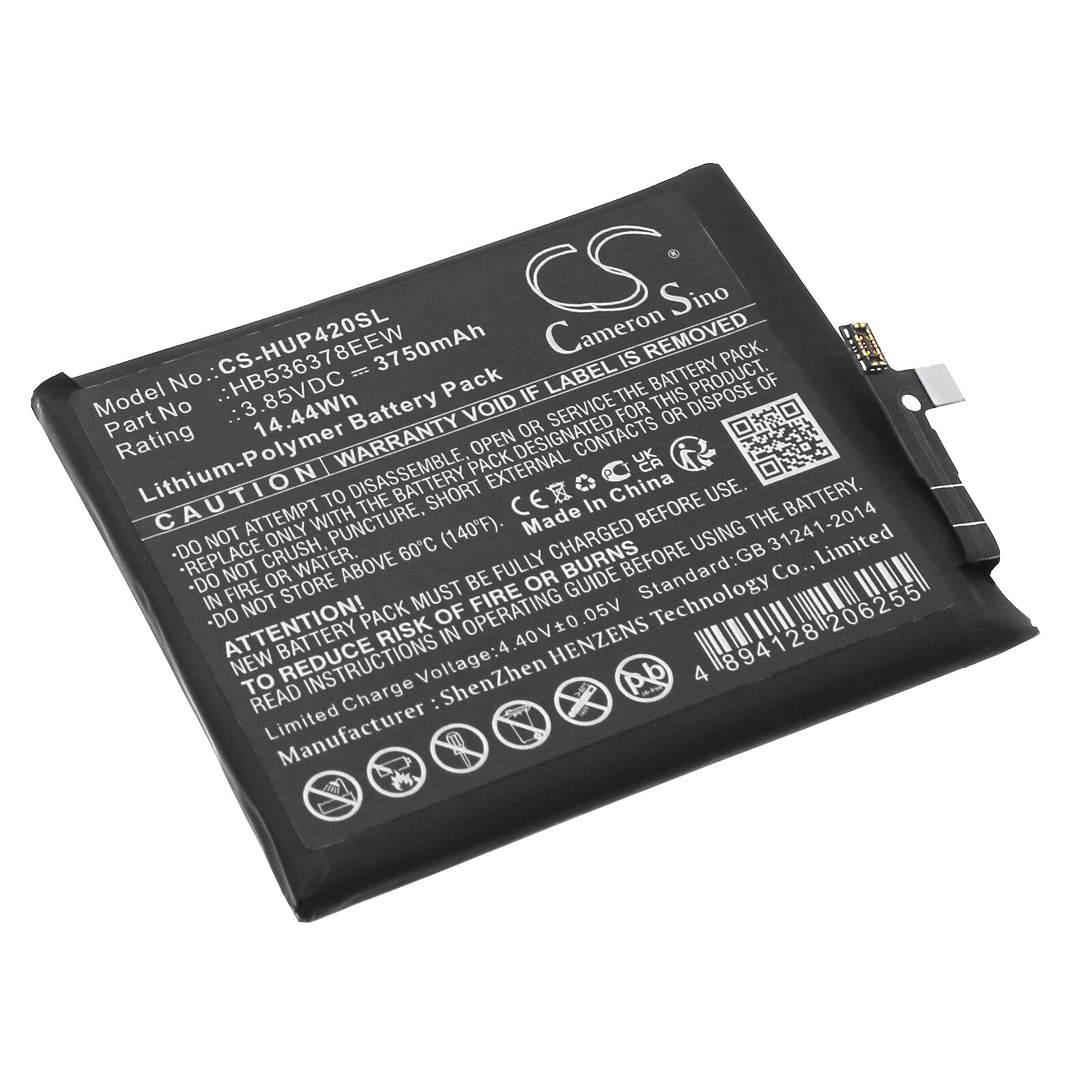 Batteri for smarttelefon, mobil for Huawei P40 Pro, ELS-N09, ELS-NX9