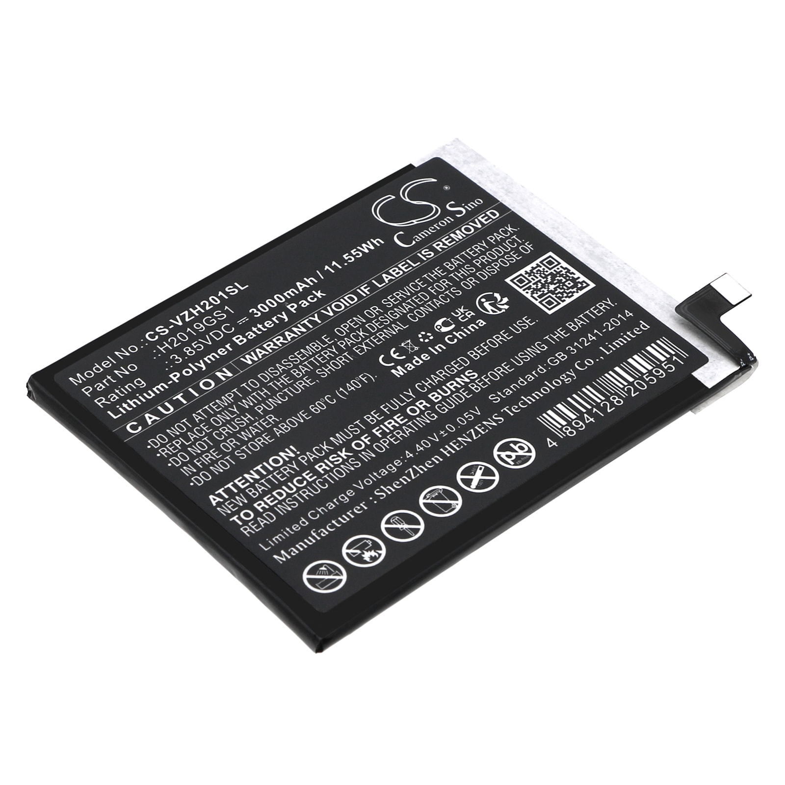 Batteri for SmartPhone, Mobil for Verizon HPP-GS1, Hot Pepper Ghost, H2019GS1