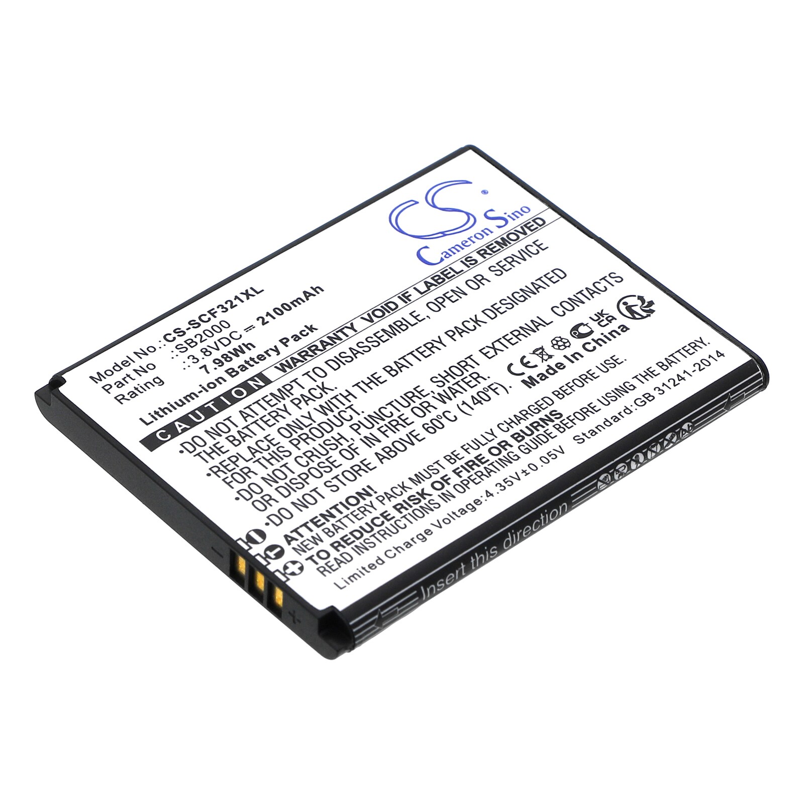 Batteri til smarttelefon, mobil for Schok Flip SC3218T, Flip SC3218B