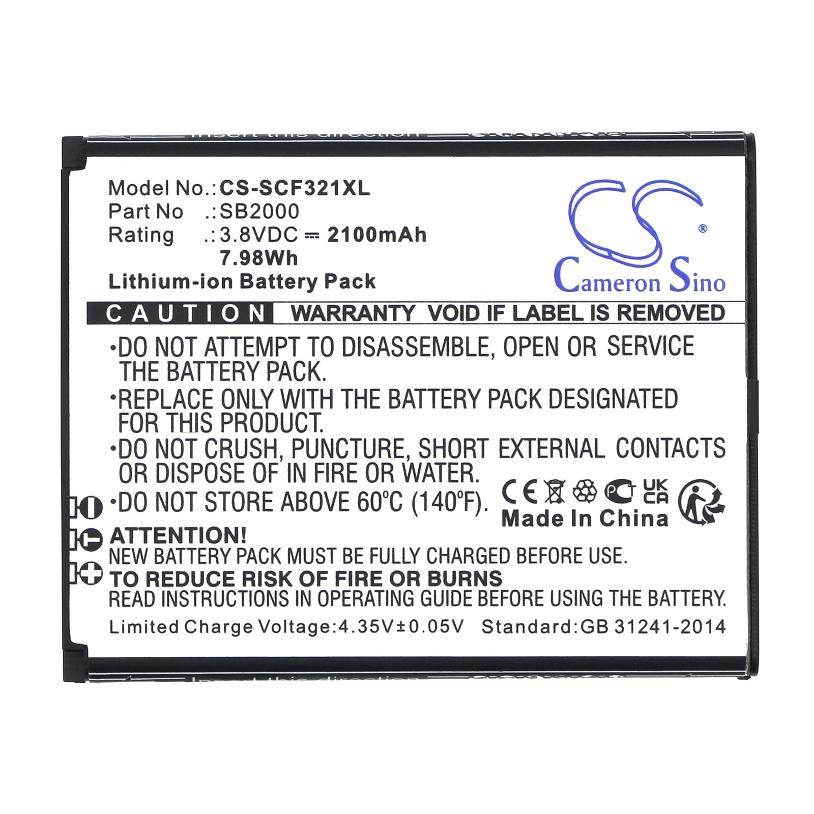 Batteri til smarttelefon, mobil for Schok Flip SC3218T, Flip SC3218B