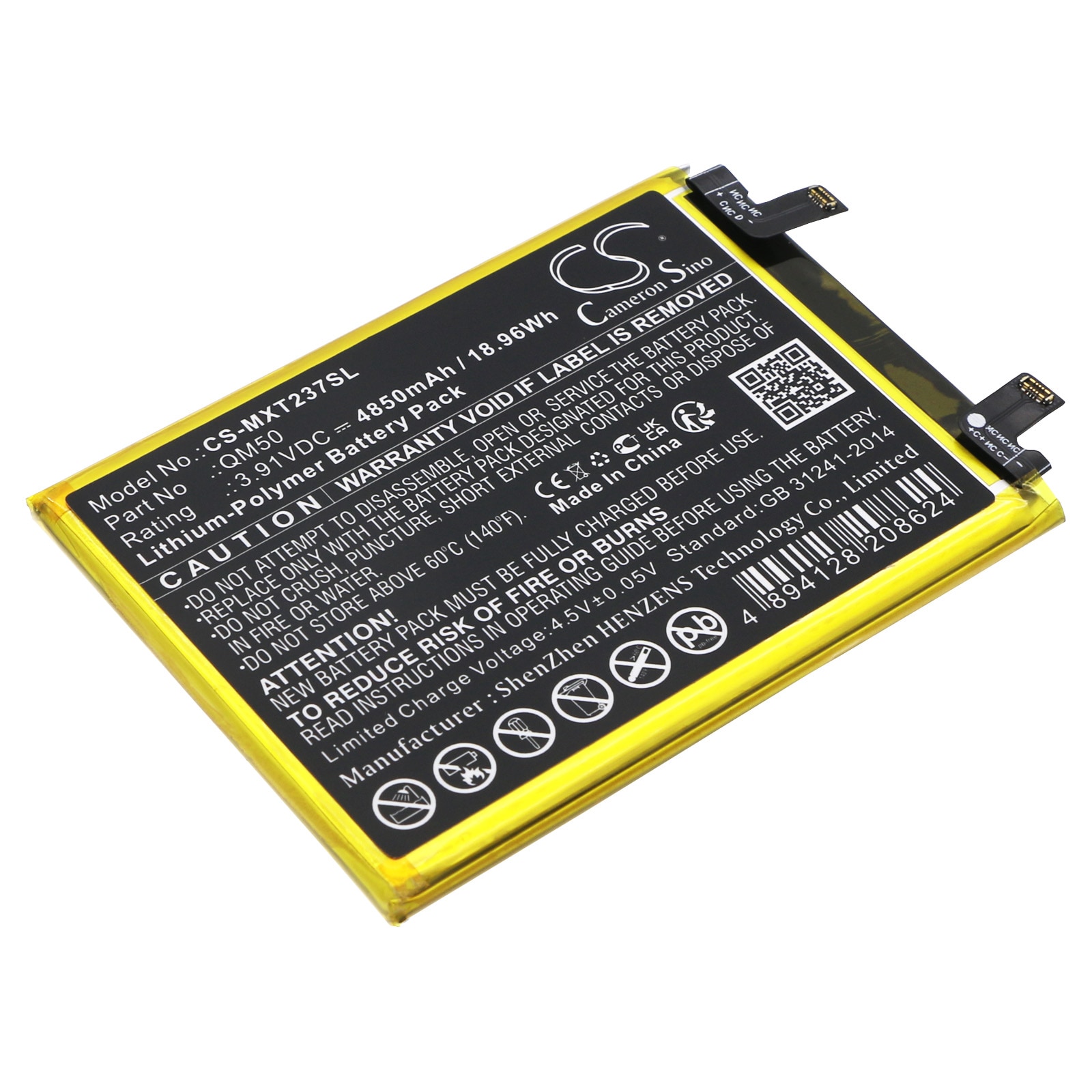 Batteri for SmartPhone, Mobil for Motorola EDGE 40 NEO, XT2307-1, XT2307-2 og andre.