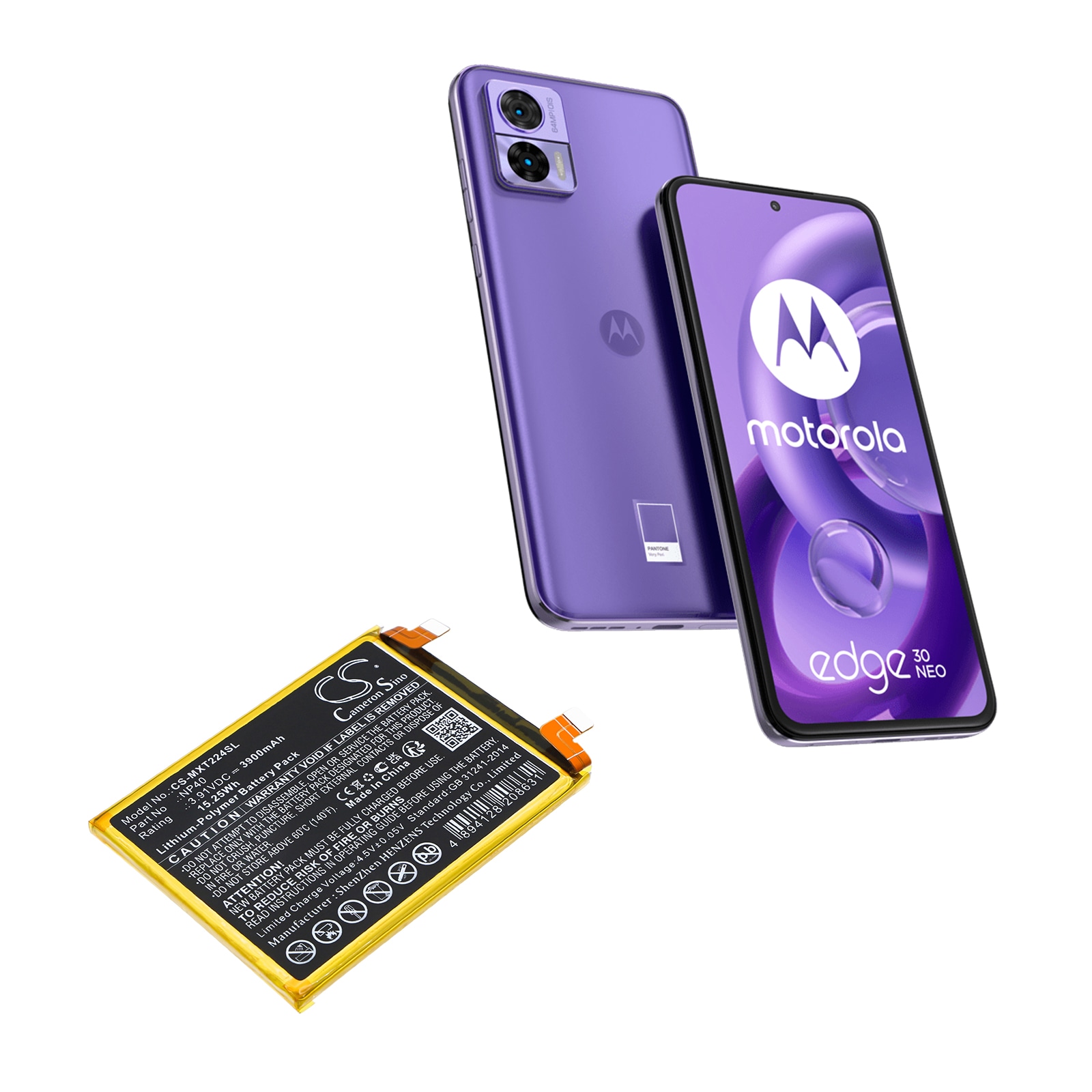 Batteri for SmartPhone, Mobil for Motorola XT2245, EDGE 30 NEO