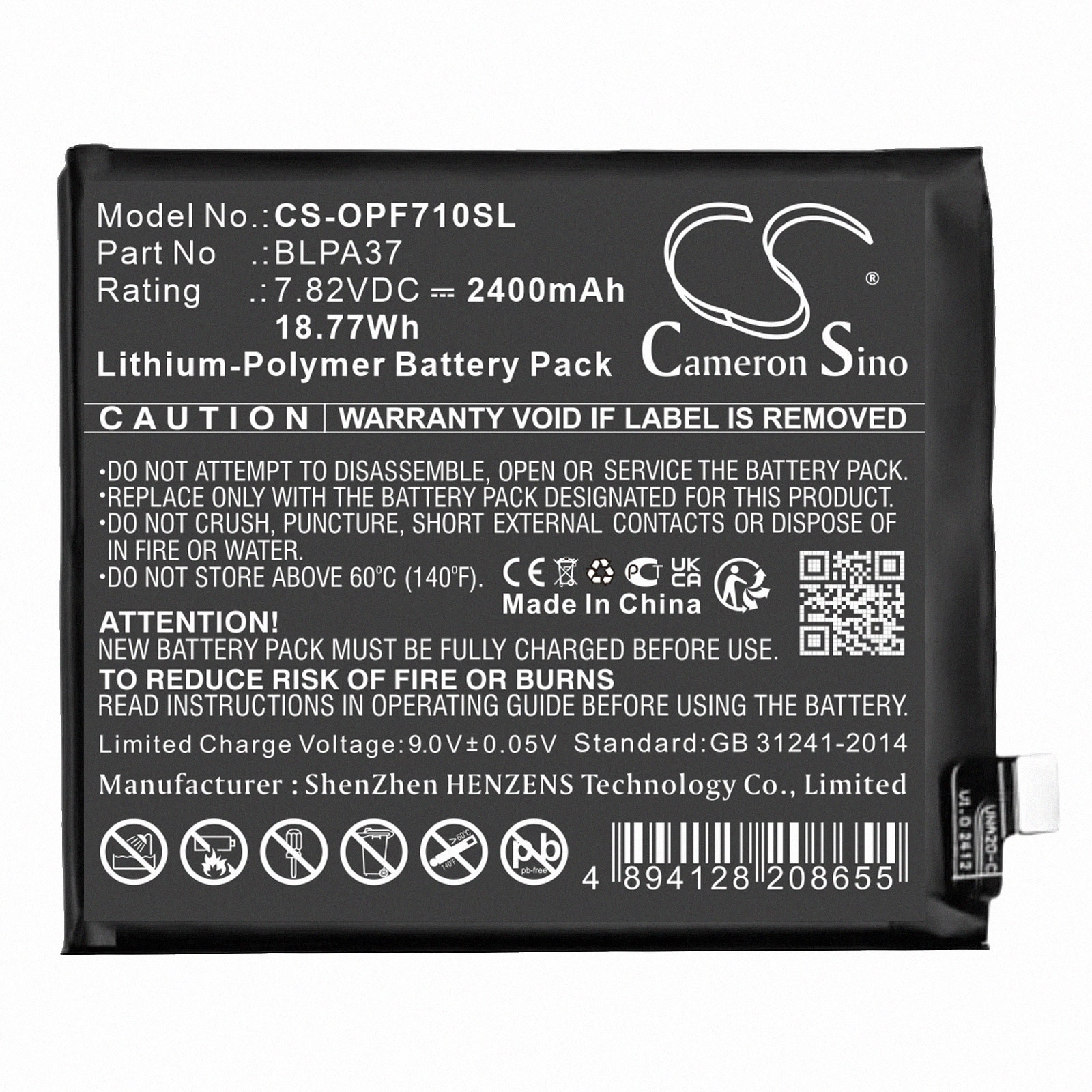 Batteri for SmartPhone, Mobil for OPPO Find X7 Ultra