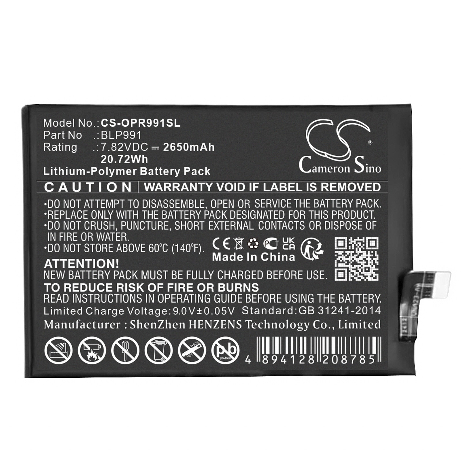 Batteri for SmartPhone, Mobil for OPPO Realme GT Neo 5SE