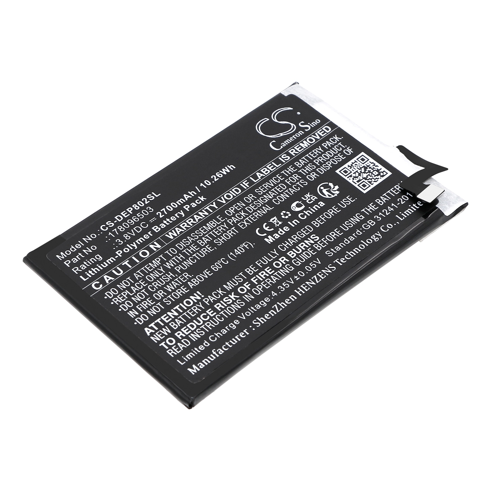 Batteri til smarttelefon, mobil for Doro 8020X LTE, 8020X