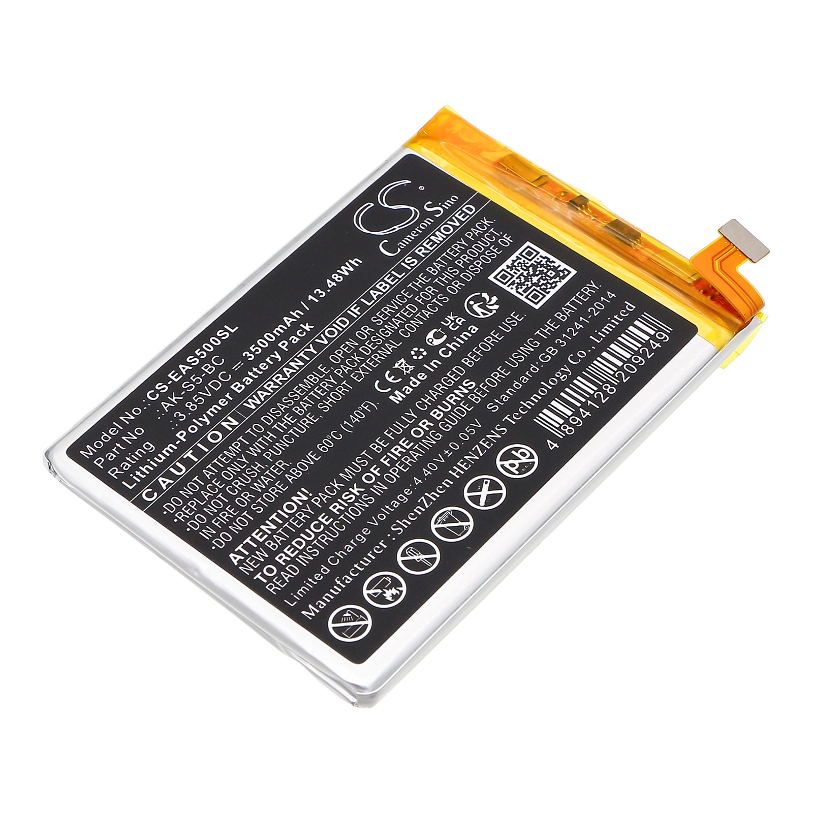 Batteri for SmartPhone, Mobil for Emporia Smart 5, Smart.5, EMS5