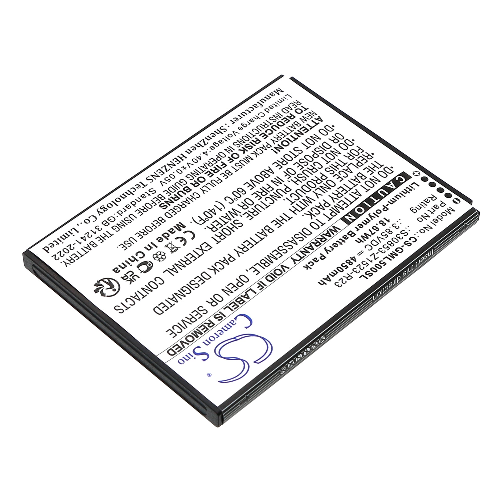 Batteri for SmartPhone, Mobil for Gigaset GS5, GS5 Lite, GS5 Senior