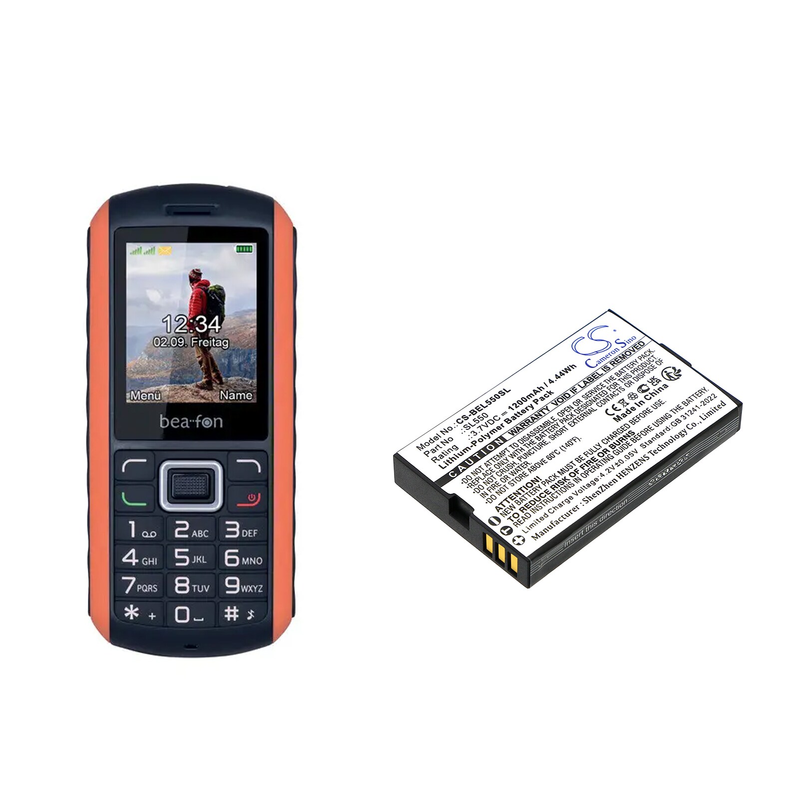 Batteri for SmartPhone, Mobil for Bea-telefon AL550