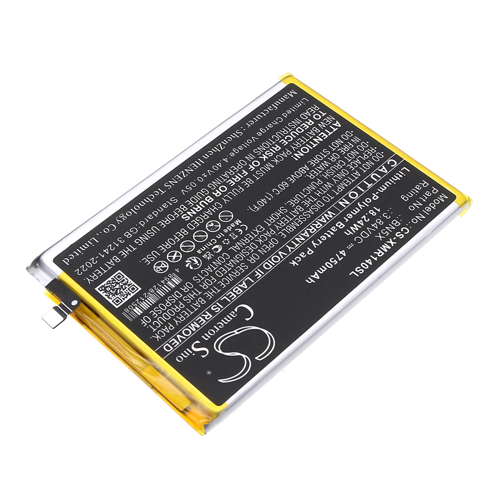 Batteri for SmartPhone, Mobil for Xiaomi 2409BRN2CA, 2409BRN2CC, 2409BRN2CG og andre.