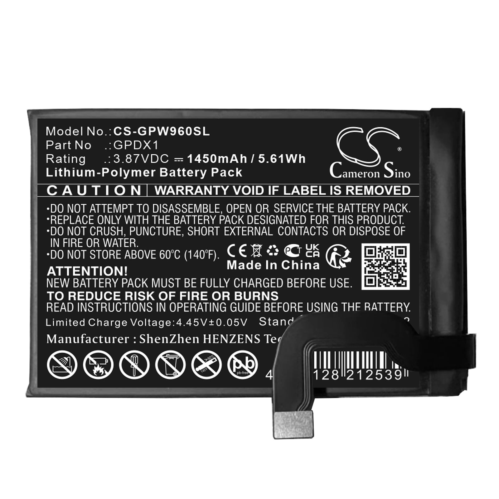 Batteri for SmartPhone, Mobil for Google G0B96, G9FPL, Pixel Fold 5G