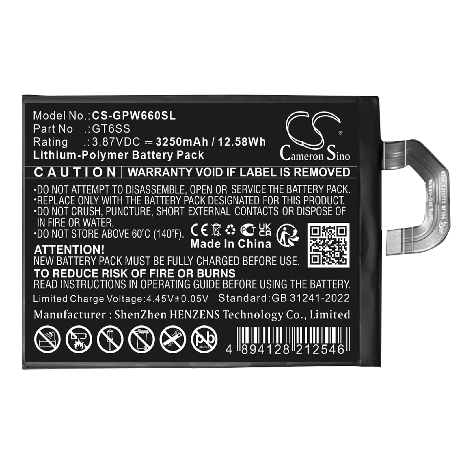 Batteri for SmartPhone, Mobil for Google Pixel Fold