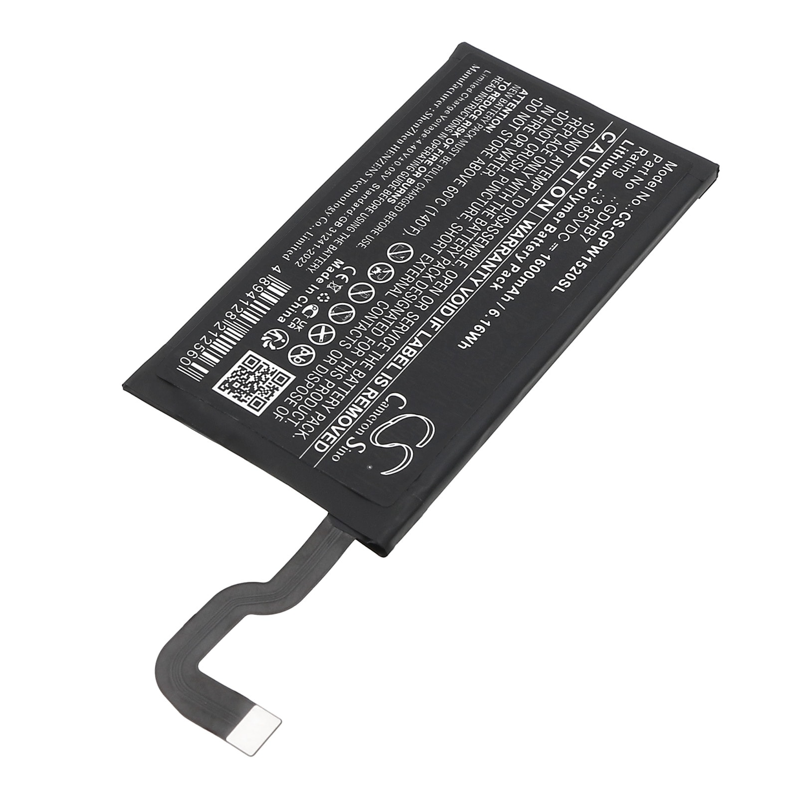Batteri for smarttelefon, mobil for Google GC15S, GGH2X, Pixel 9 Pro Fold