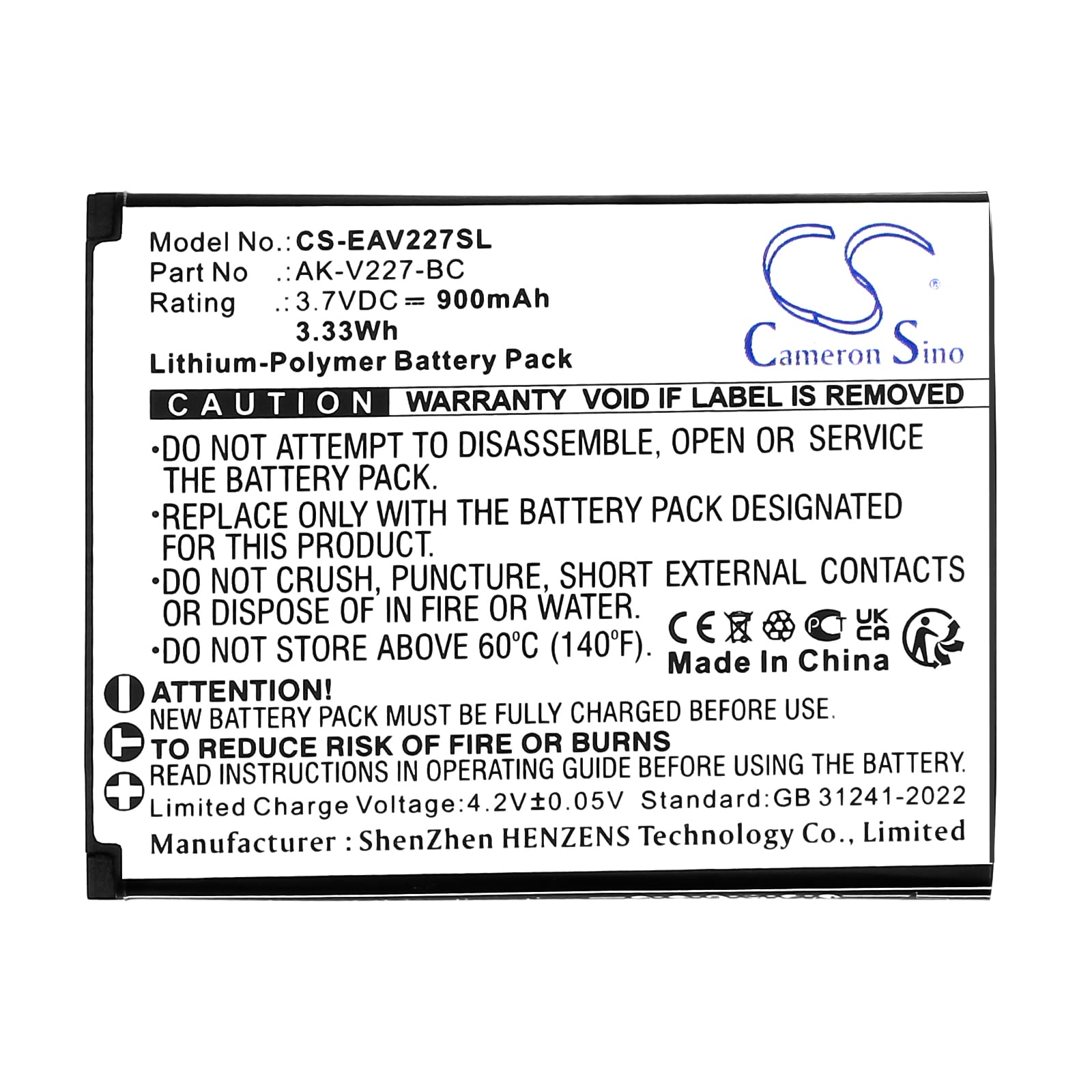 Batteri for SmartPhone, Mobil for Emporia SIMPLICITYglam, V227
