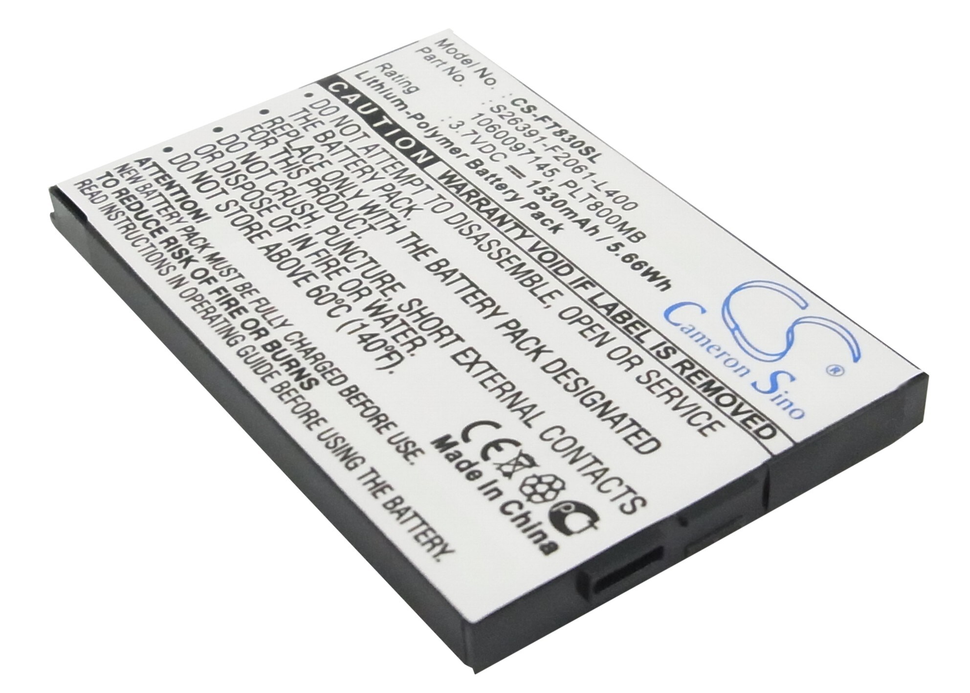 Batteri for smarttelefon, mobil for Fujitsu Loox T800, Loox T810, Loox T830