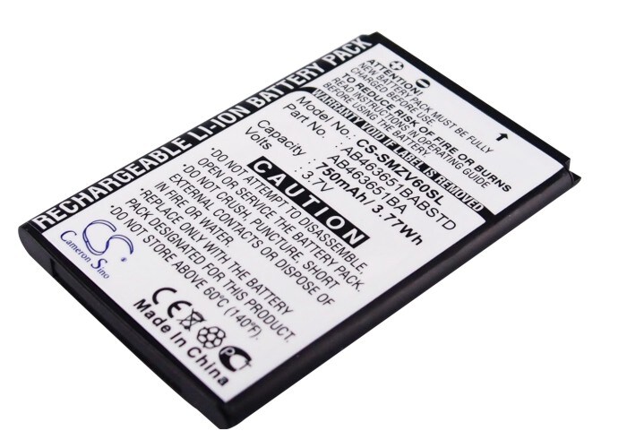 Batteri for SmartPhone, Mobil for Samsung SGH-ZV60, SGH-T739, SGH-W559 og andre.