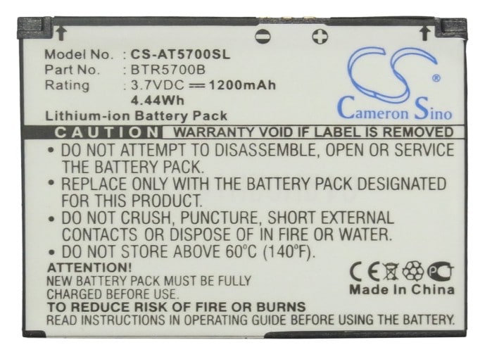 Batteri for SmartPhone, Mobil for Audiovox SMT5700, SMT-5700