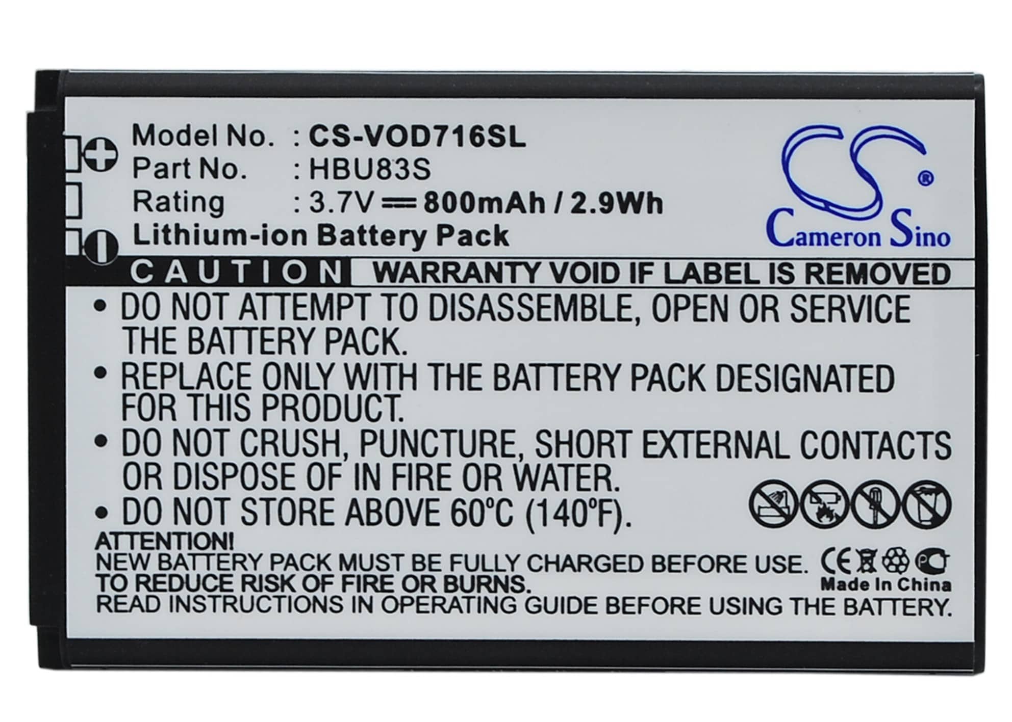 Batteri for SmartPhone, Mobil for Vodafone 716, 715