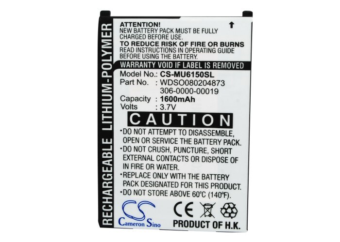 Batteri for smarttelefon, mobil for I-Mate Ultimate 6150, Ultimate 8150