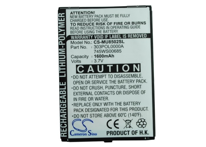 Batteri for smarttelefon, mobil for I-Mate Ultimate 8502
