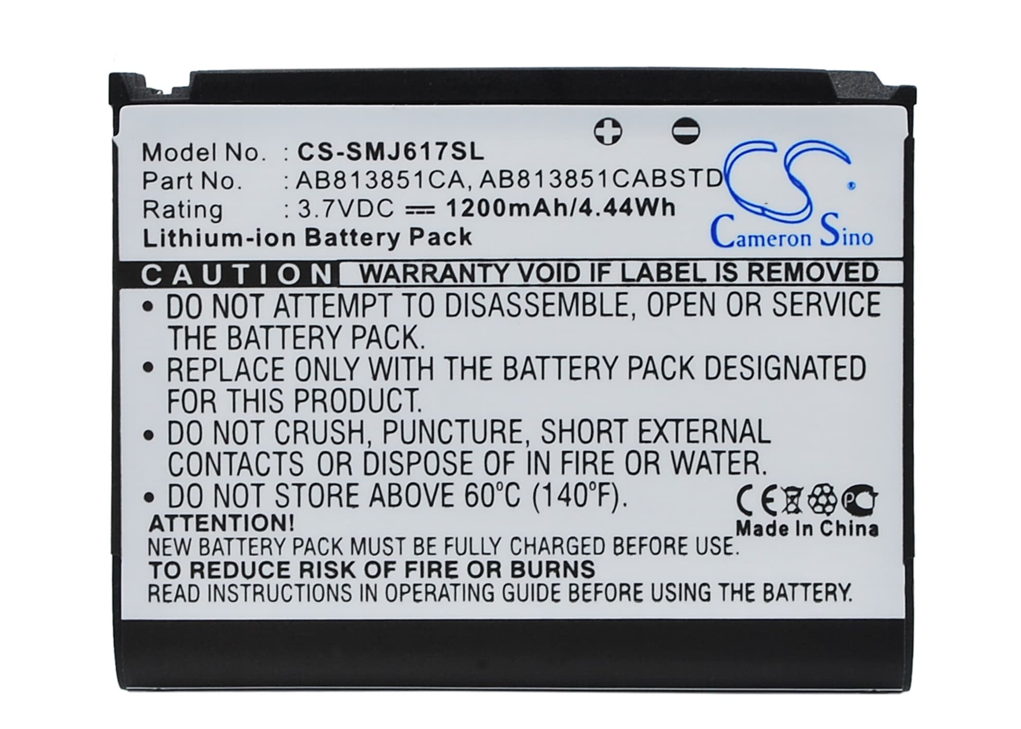 Batteri for SmartPhone, Mobil for Samsung BLACKJACK II, SGH-i617, Stripe og andre.