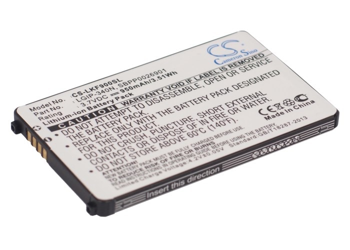 Batteri for SmartPhone, Mobil for LG KF900, KF900 PRADA II, KS660 og andre.