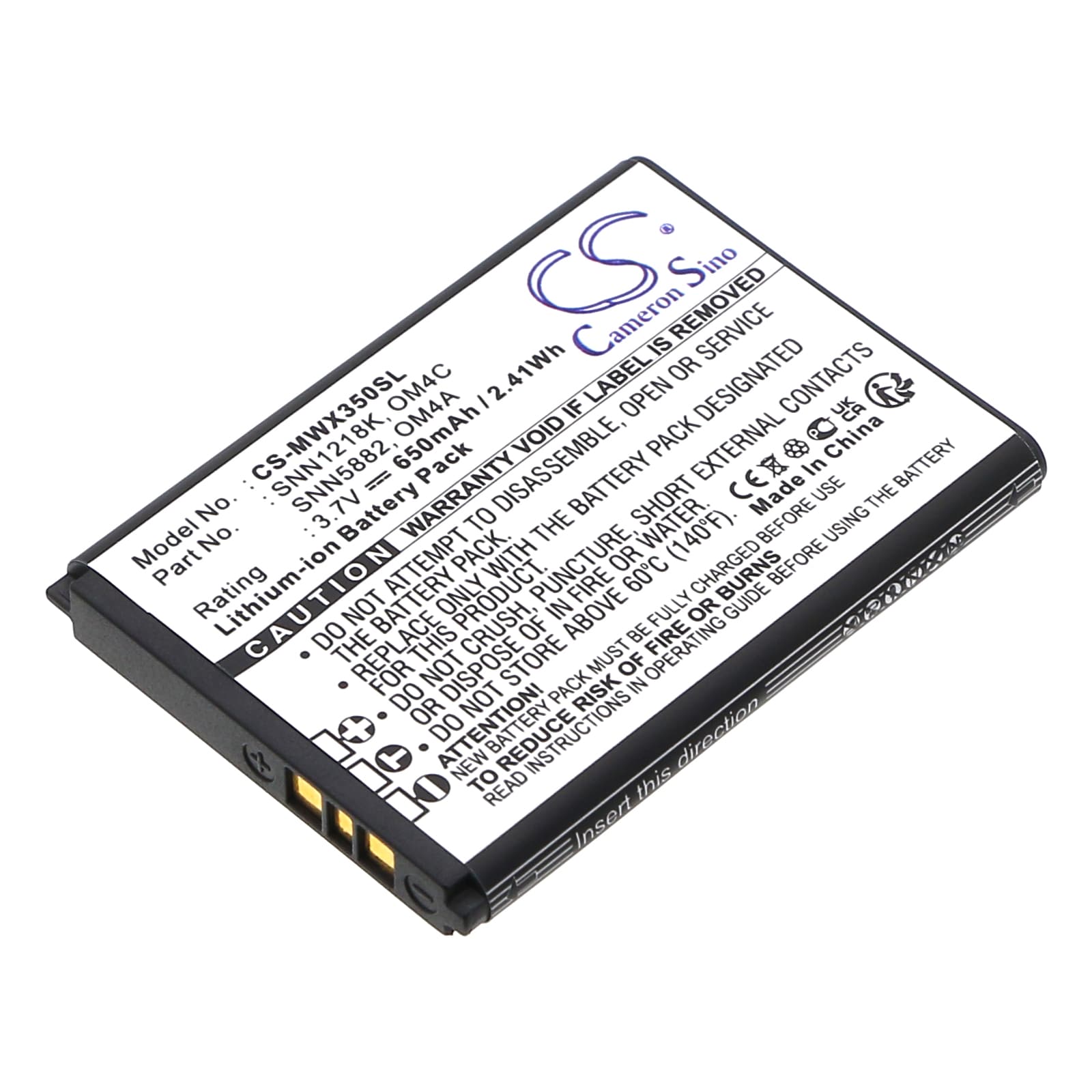 Batteri for SmartPhone, mobil for Motorola WX180, WX280, WX288 etc.