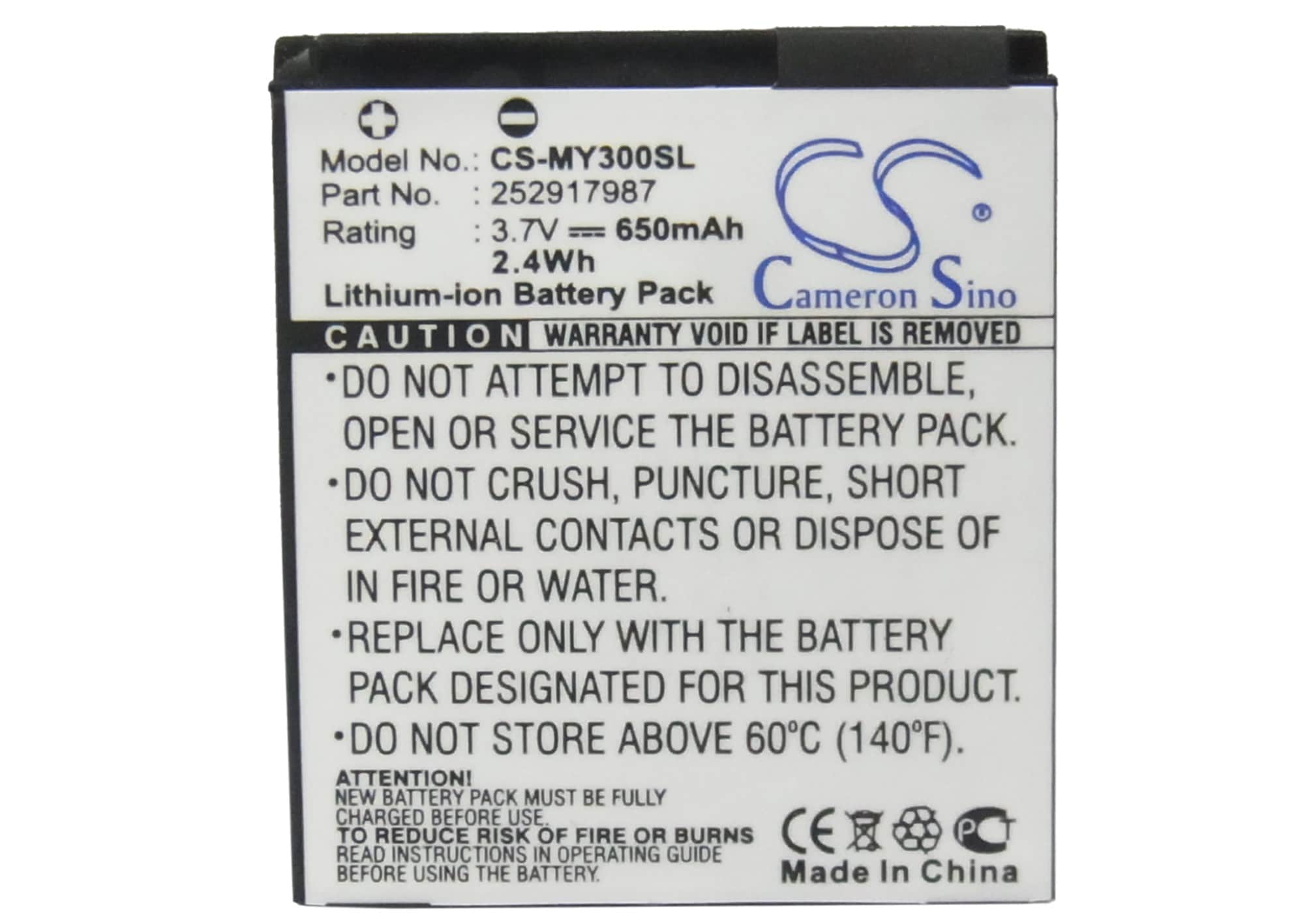 Batteri for SmartPhone, Mobil for Sagem MY200, MY200c, MY202 og andre.
