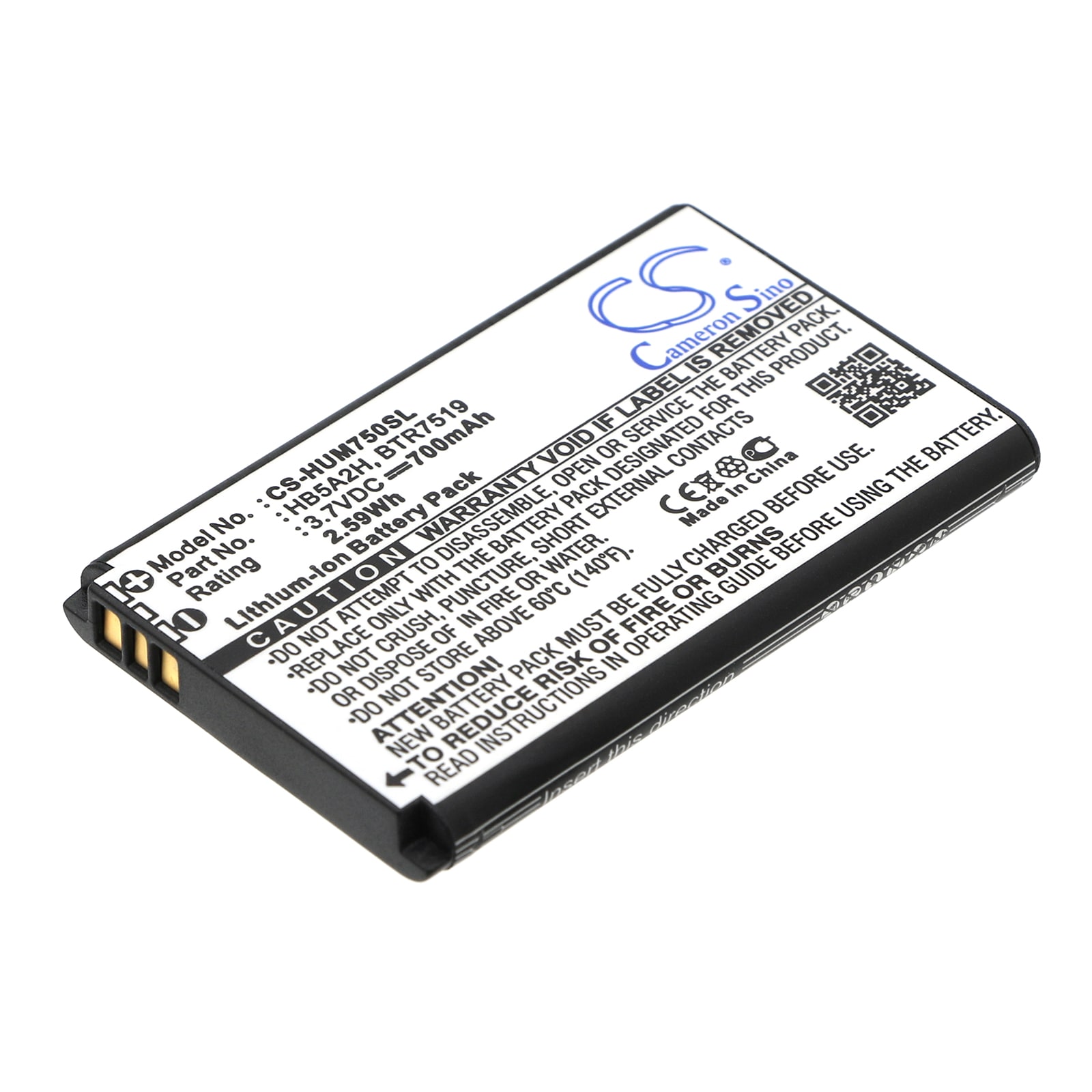Batteri for smarttelefon, mobil for Cricket Crosswave WiFi bredbåndsruter, EC5805