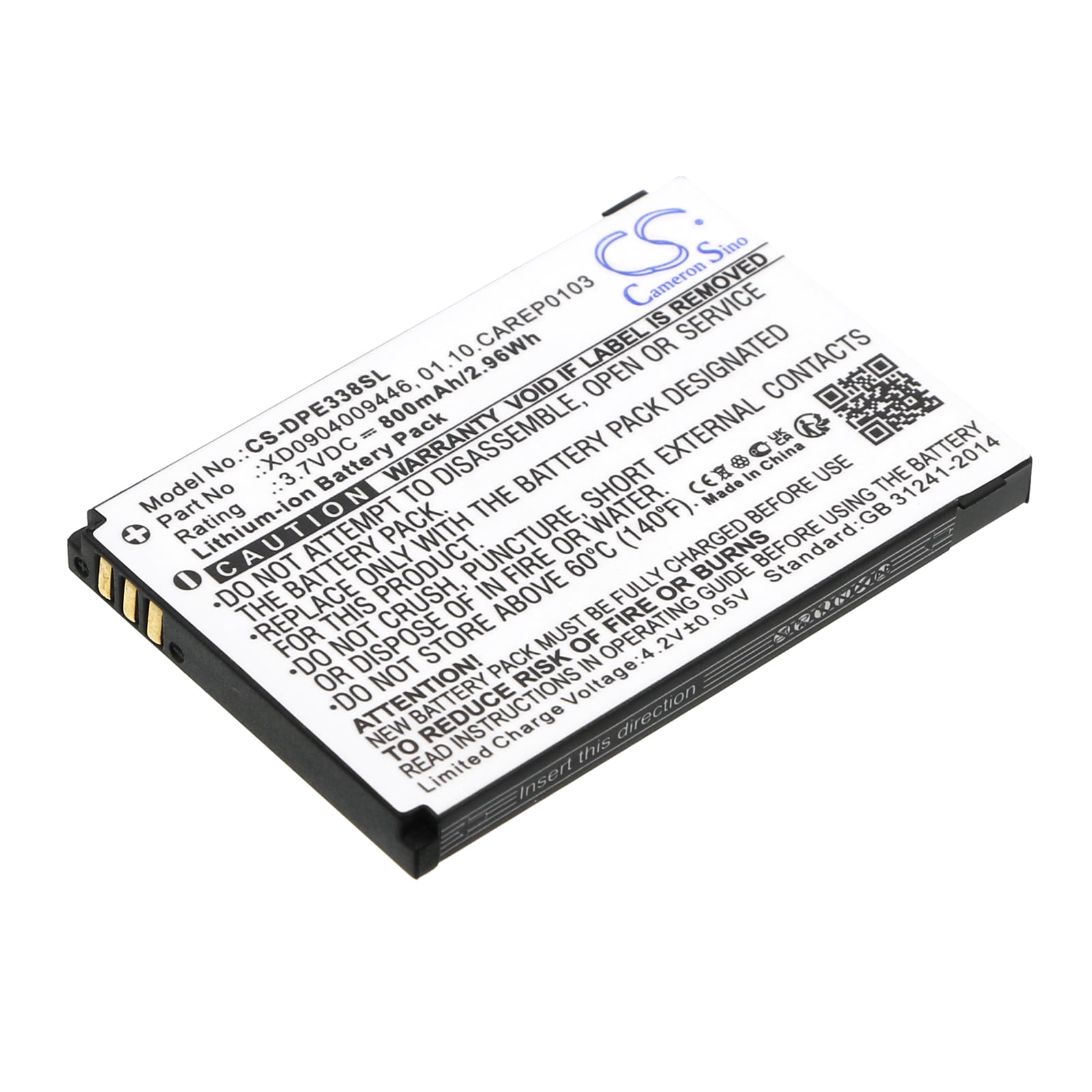 Batteri til SmartPhone, mobil til Doro PhoneEasy 338, PhoneEasy 345, PhoneEasy 342 osv.