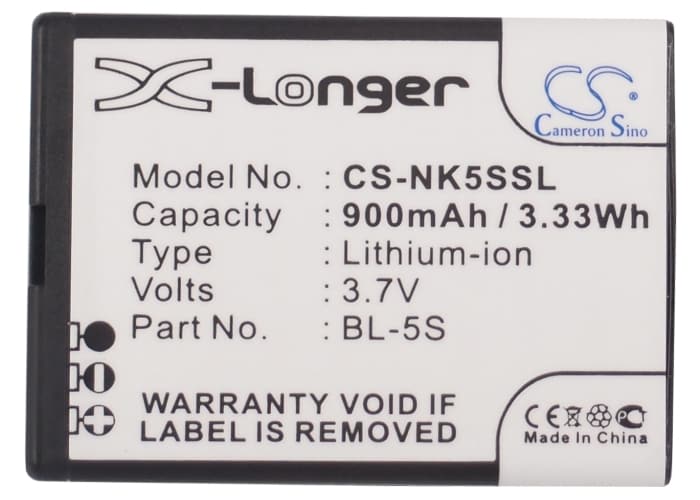 Batteri for SmartPhone, Mobil for Nokia 2330, 2330 Classic