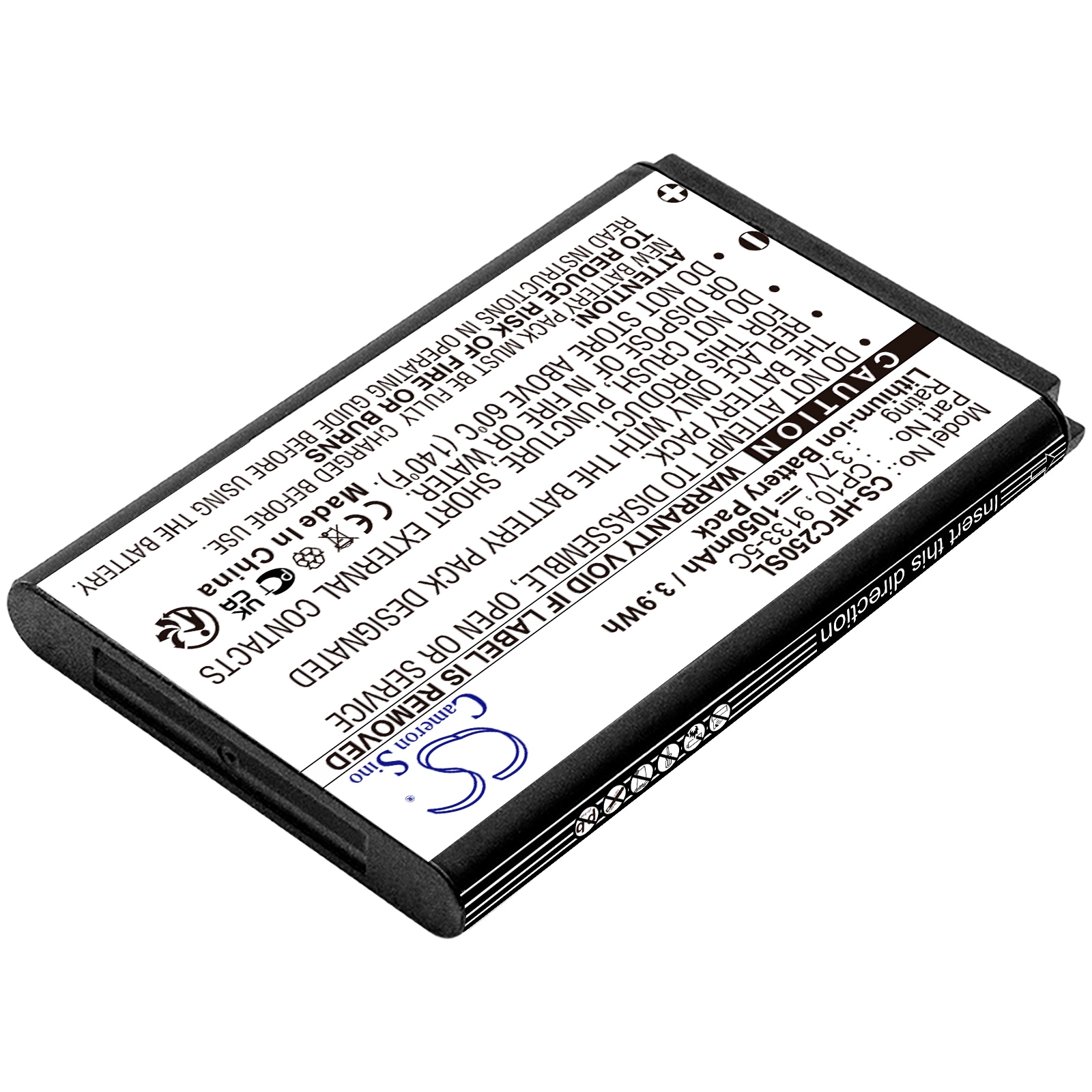 Batteri for SmartPhone, Mobil for Telefunken T90506, Actionkamera FHD170/5, TM600 etc.