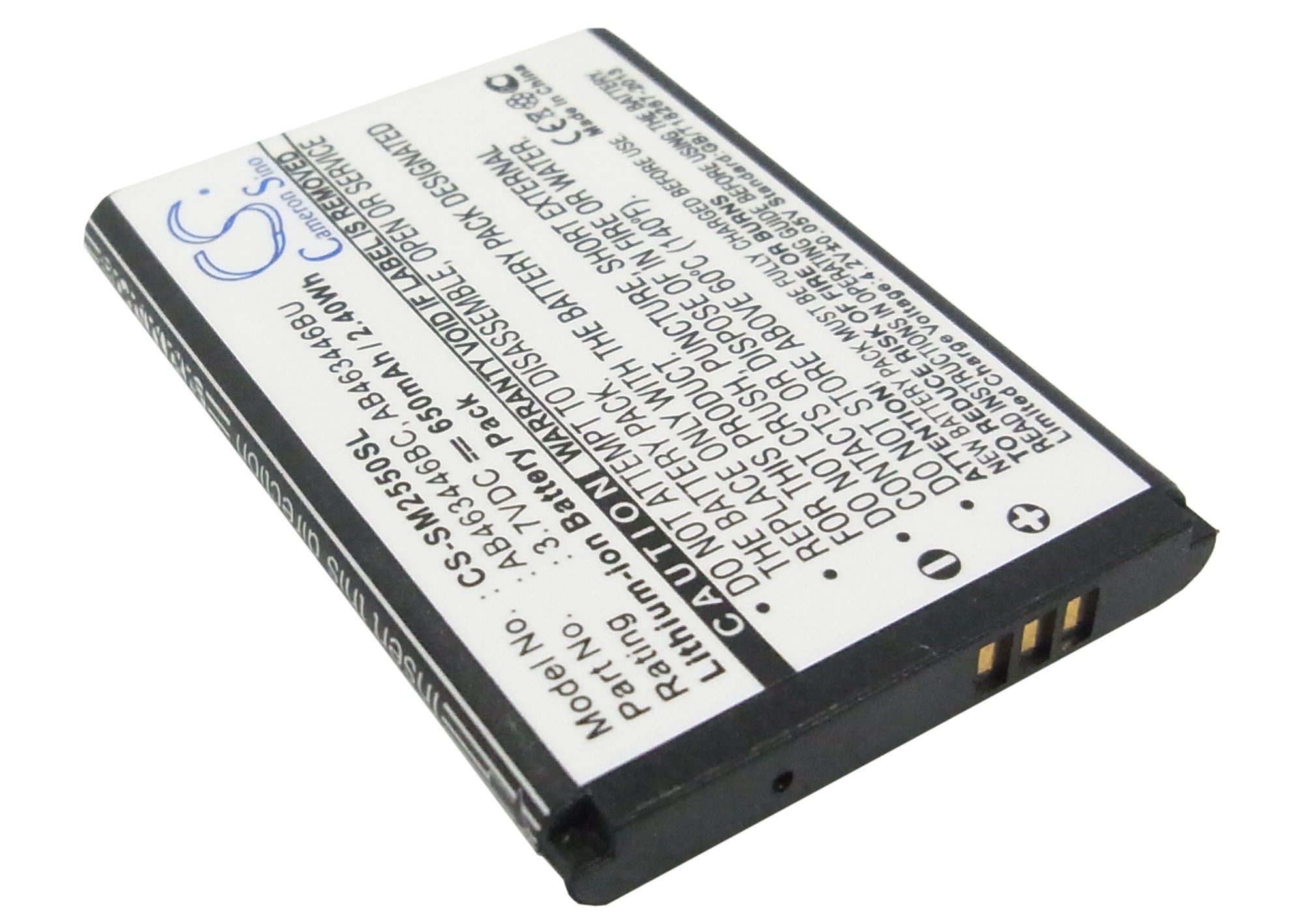 Batteri for SmartPhone, Mobil for Samsung GT-E2520, GT-M2510, GT-E1150 og andre.