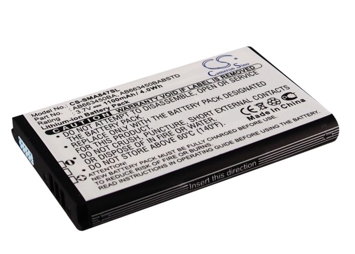 Batteri for SmartPhone, Mobil for Samsung SGH-A847, Rugby II, Rugby II A847 og andre.