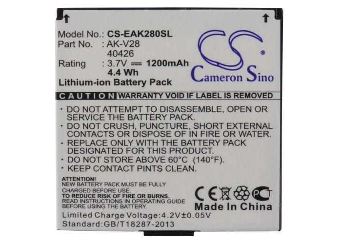 Batteri til SmartPhone, Mobil til Emporia AK-V28, Talk plus, Talk premium etc.