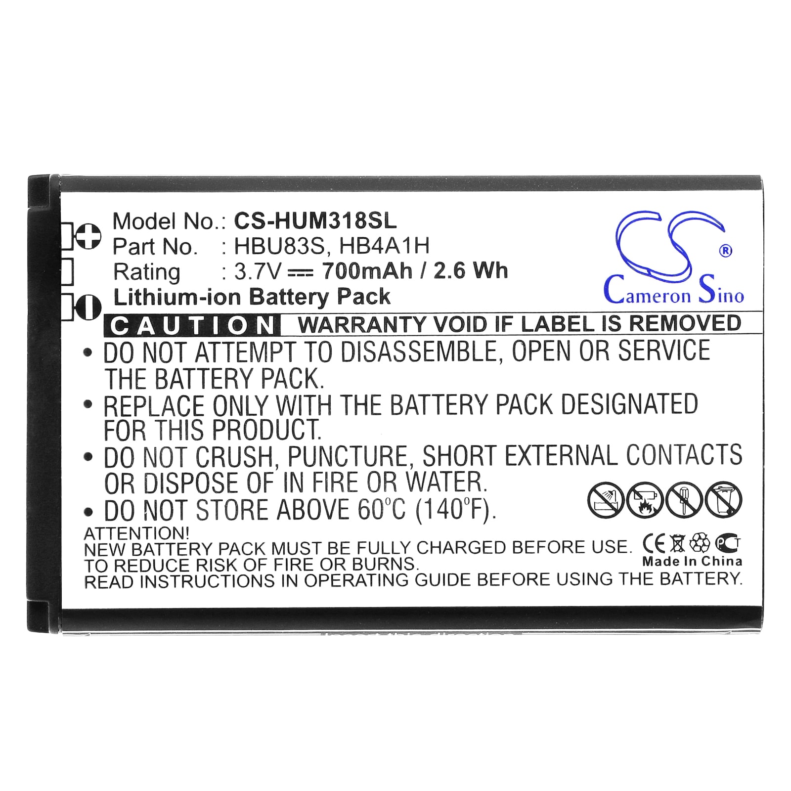 Batteri for SmartPhone, Mobil for Vodafone VF716, VF736, 715 og andre.