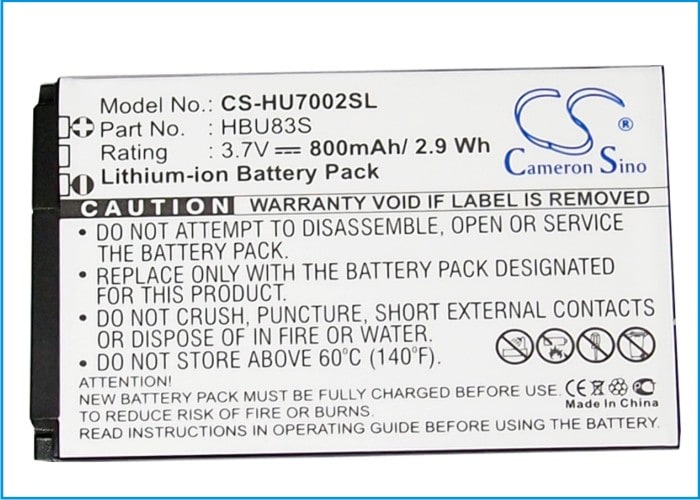 Batteri for SmartPhone, Mobil for Huawei G7002, C288S, C2205 og andre.