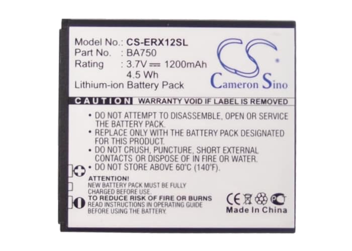 Batteri for SmartPhone, Mobil for Sony Ericsson Xperia Arc, LT15a, LT15i og andre.