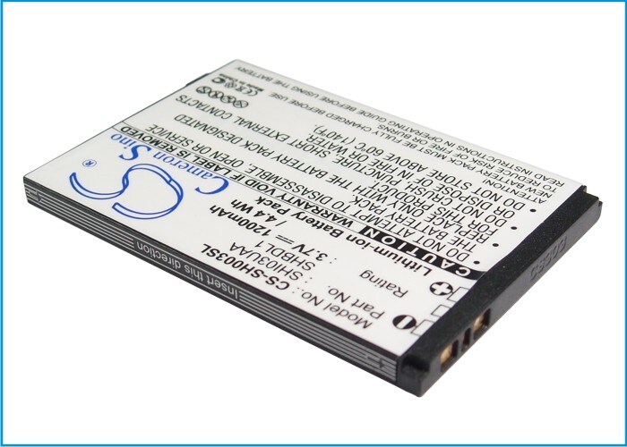 Batteri for SmartPhone, Mobil for Sharp Galapagos 003SH, 003SH, DM009SH og andre.