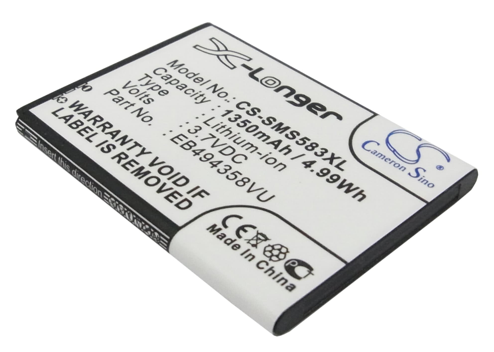 Batteri for SmartPhone, Mobil for Samsung GT-S5830, GT-S5830T og andre.