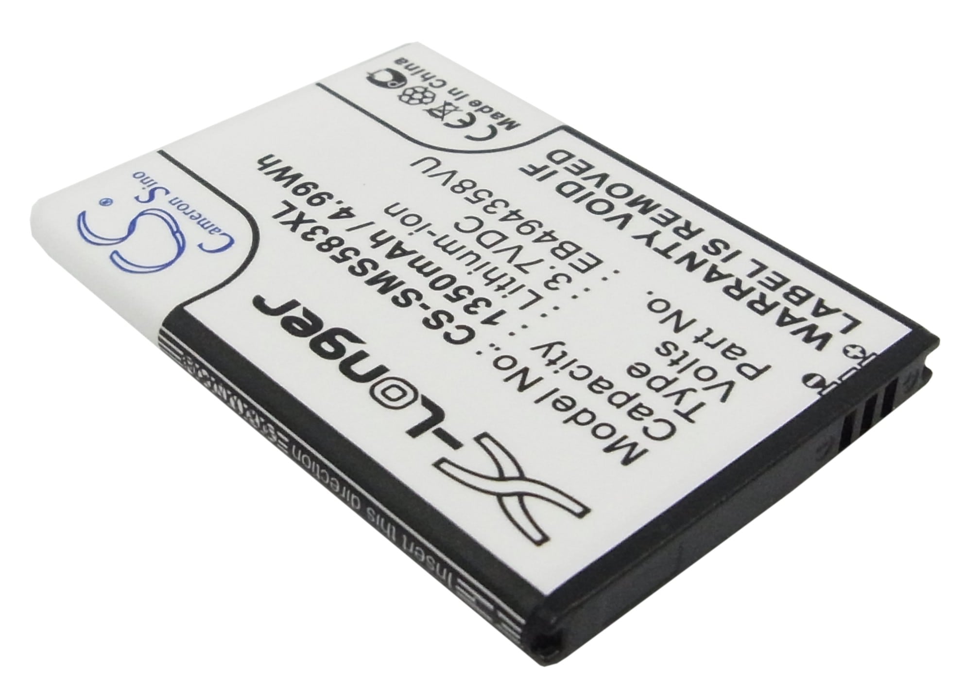 Batteri for SmartPhone, Mobil for Samsung GT-S5830, GT-S5830T og andre.