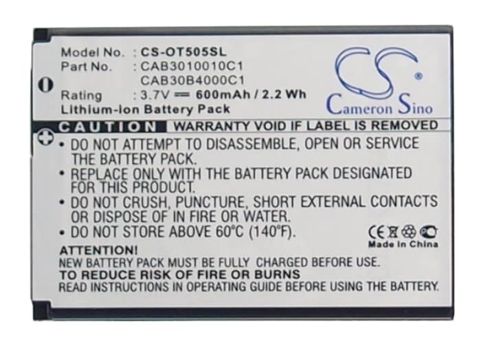 Batteri for SmartPhone, Mobil for Vodafone 455, VF455, 345 og andre.