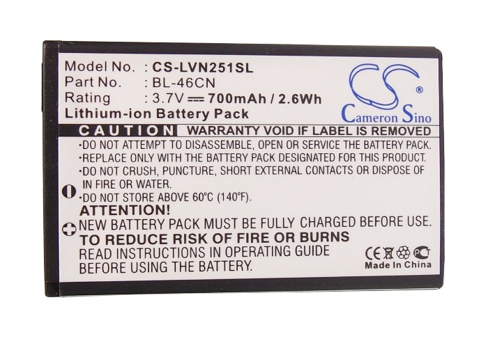 Batteri for SmartPhone, Mobil for LG Cosmos 2, VN251, A340 etc.