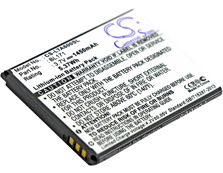 Batteri for SmartPhone, Mobil for Lenovo A60, A65, A500 etc.