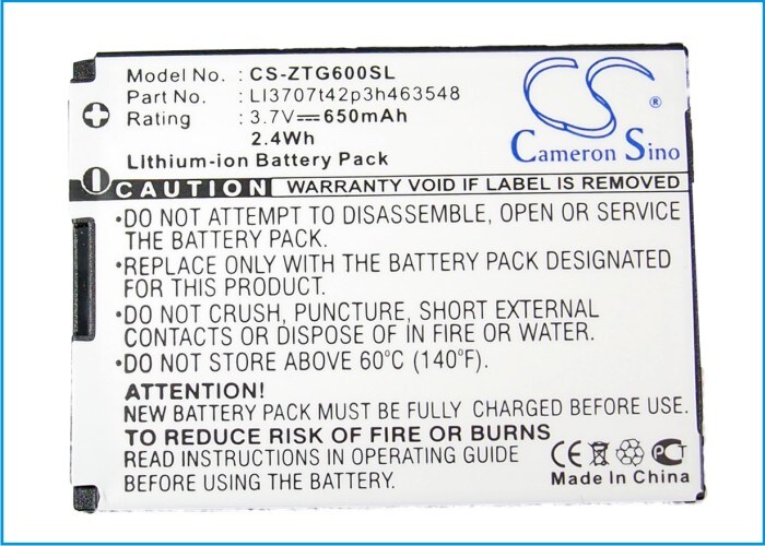 Batteri for SmartPhone, Mobil for ZTE G6
