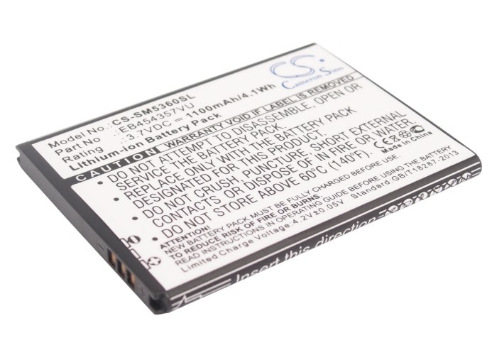 Batteri for SmartPhone, Mobil for Samsung GT-S5360, Galaxy Y, GT-S5380 og andre.