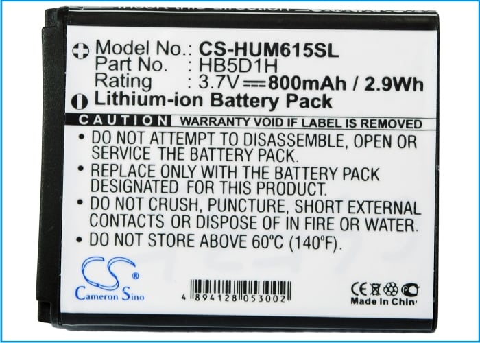 Batteri for SmartPhone, Mobil for Cricket Pillar, M615