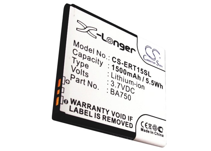 Batteri for SmartPhone, Mobil for Sony Ericsson Xperia Arc, LT15a, LT15i og andre.