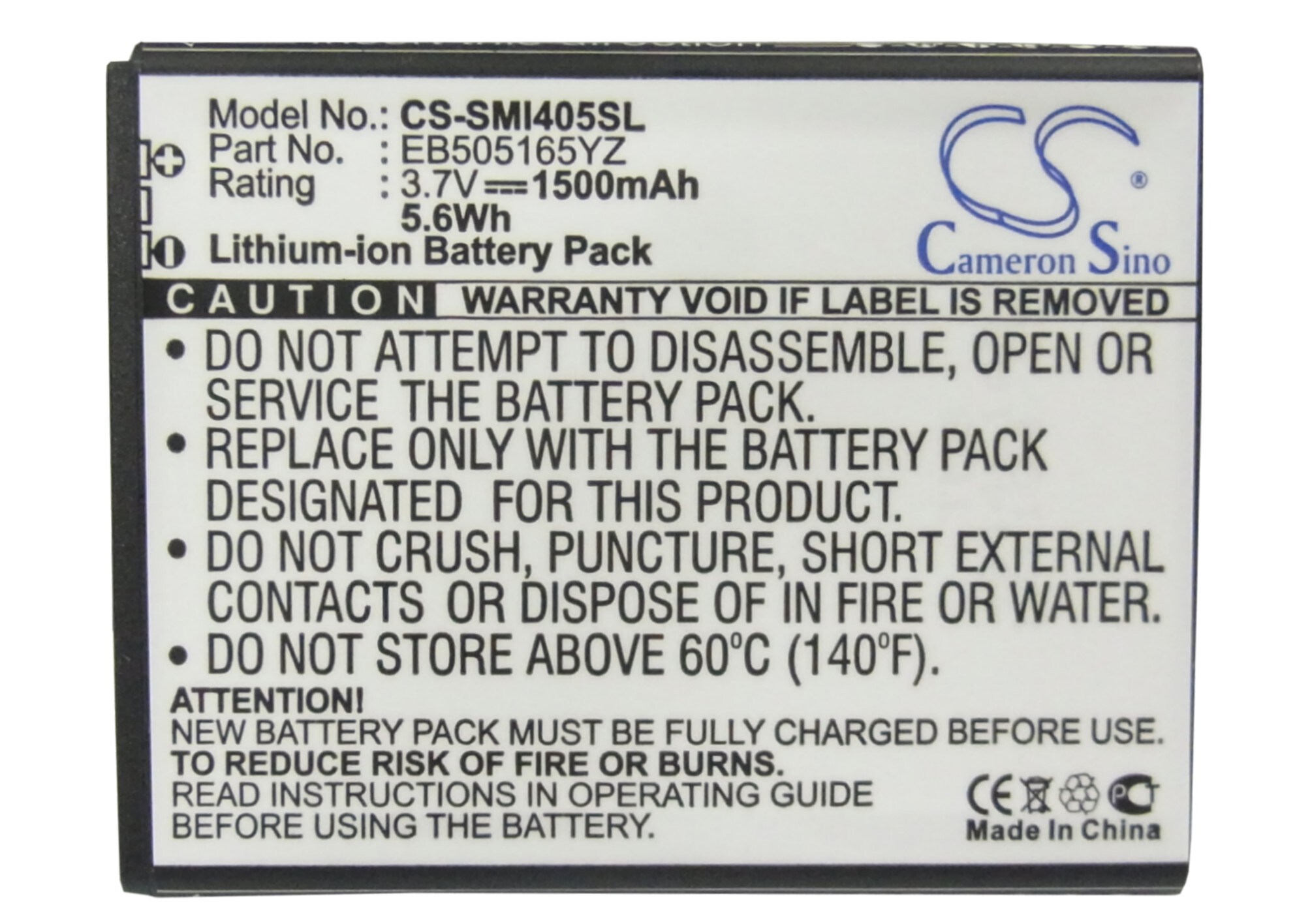 Batteri for SmartPhone, mobil for Verizon SCHI405LKV, BBM65TK, SCH-i405U etc.